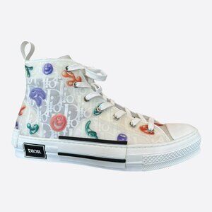 Dior Kenny Scharf White & Multicolor Oblique Faces B23 Sneakers